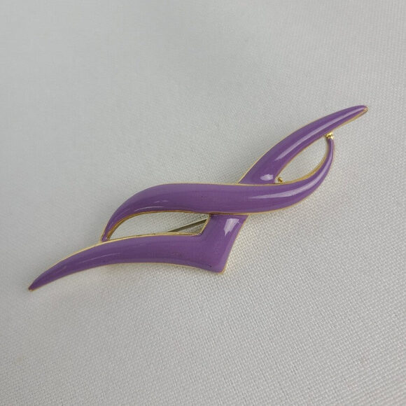 Vintage HA Vendome Purple Bird Brooch - Picture 1 of 6